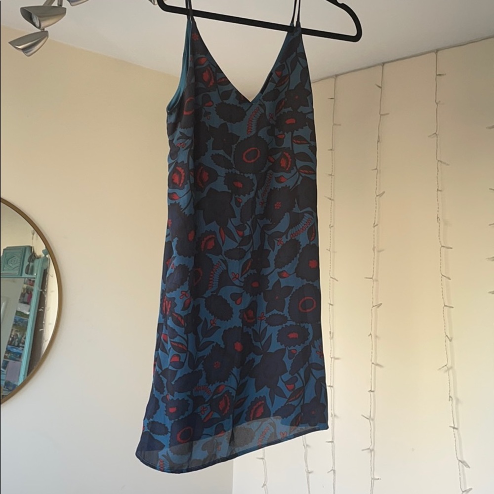 Bloomingdales aqua brand mini dress